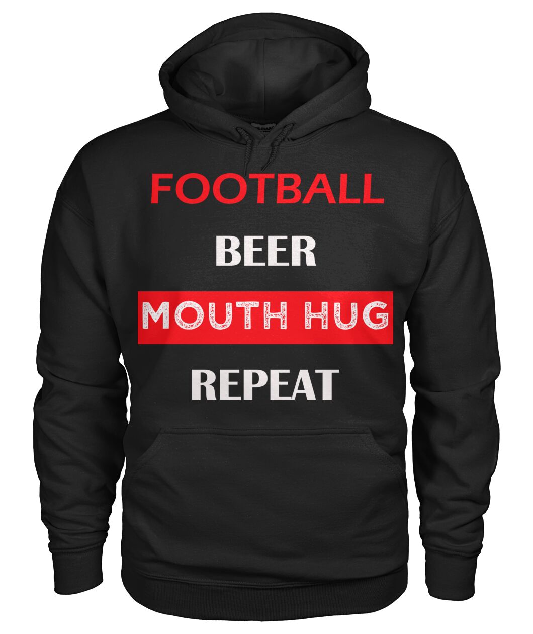 Football repeat in RED Unisex Hoodie