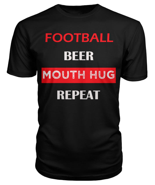 Football repeat in RED Premium Unisex Tee