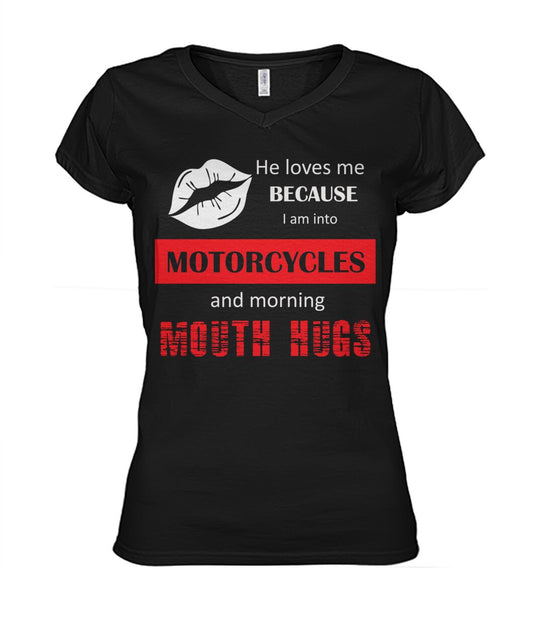 Women's Motorcycle Love Women's V-Neck